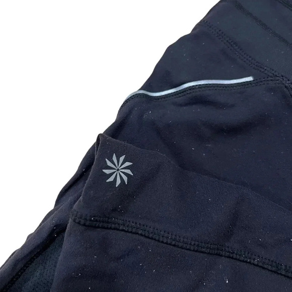 Athleta Black Reflective Relay Capri 2.0 Cropped Leggings M - Picture 3 of 5